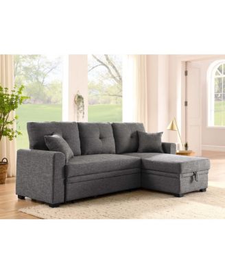 Wide Upholstered Pull-out Sofa Bed