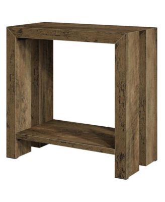 Compact End Table with Bottom Shelf for Small Spaces