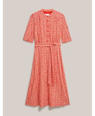 hobbs jersey dresses London Women's Cathy 3/4 Sleeve Midi Dress sparkle fabric for dresses
