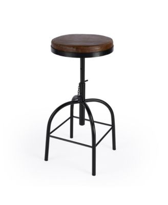 Clyde Leather 25" Adjustable Bar Stool