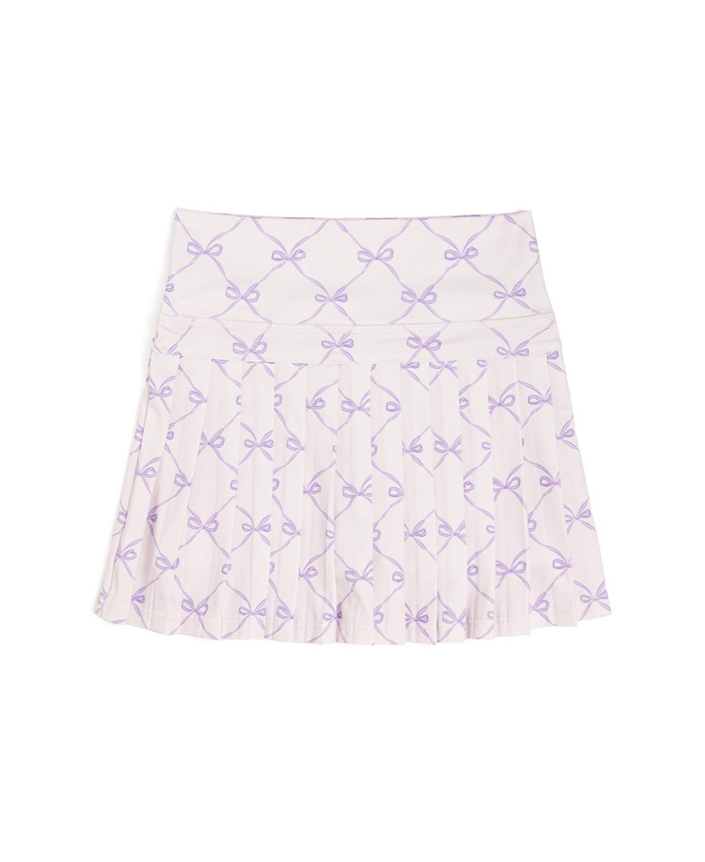 Юбка-шорты Sweet Wink Lavender Bow Trellis Athletic Skort для девочек, цвет: Лавандовый — фото 1