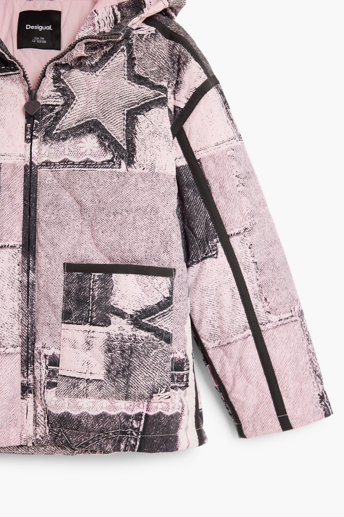 Desigual Girls's Collage hooded jacket
