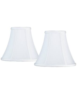 Imperial Shade Set of 2 Round Bell Lamp Shades High Spider with Replacement Harp and Finial Fitting