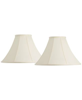 Imperial Shade Set of 2 Bell Lamp Shades High Spider Replacement Harp and Finial Fitting