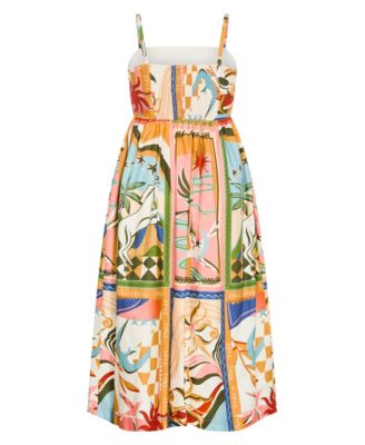city chic dress Women's Plus Size Ezra Dreamscape Print Mint Maxi Dress