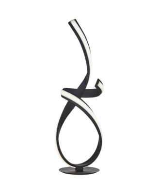 23 1/2" High Small Modern Accent Table Lamp LED Metal Single Shade Living Room Bedroom