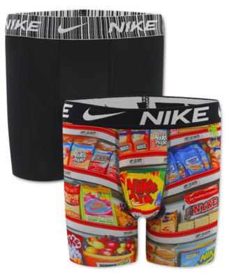 Boys' 8-20 Printed Long Boxer Briefs, 2-Pack