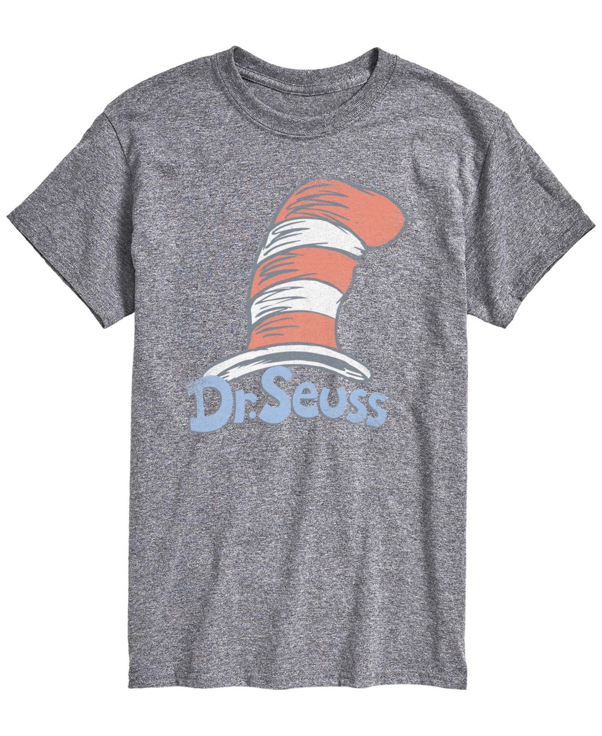 Airwaves Men's Dr. Seuss Logo Vintage Faded Short-Sleeve Graphic T-Shirt - Athletic Heather