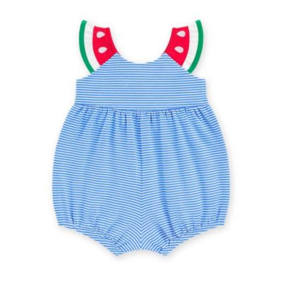 Baby Girl's Seersucker Swimsuit With Watermelon