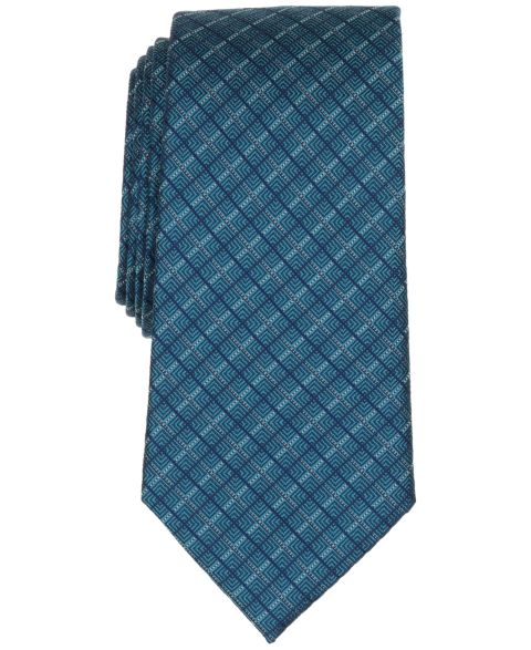 Мужские галстуки Michael Kors Anglais Geometric Pattern Tie, цвет: Синий