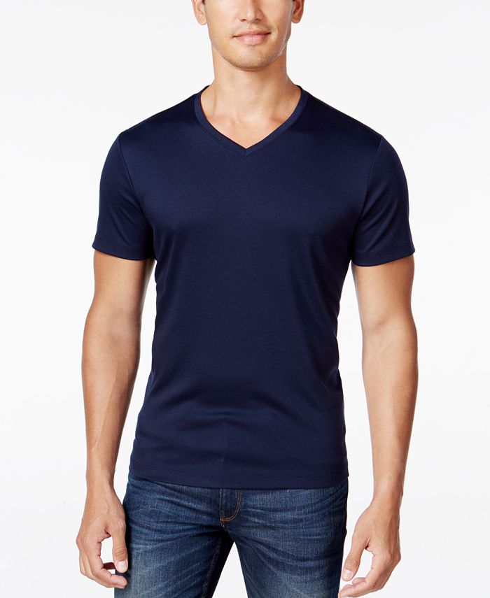 Alfani Men's Soft Touch Stretch V-Neck T-Shirt, Created for Macy's - Macy's