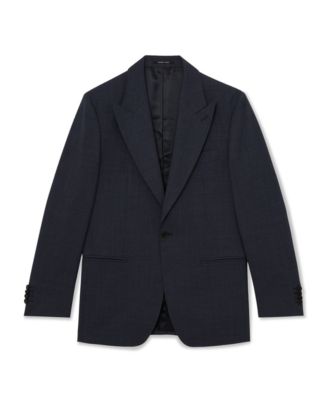 Men's Fiber Tailored-Fit Wool Textured Single-Breasted Blazer
