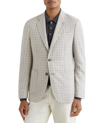 Men's Canty Tailored-Fit Houndstooth Single-Breasted Blazer