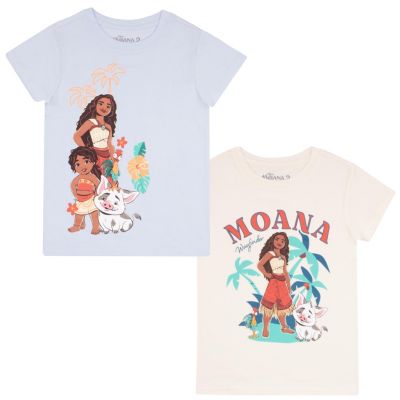 Little Girls Moana and Friends 4-16 2 Pack T-Shirt