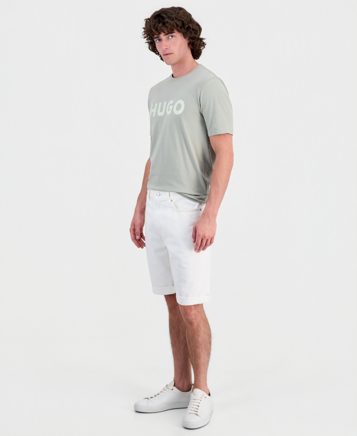 Hugo by Boss Men's Tapered-Fit Jean Shorts