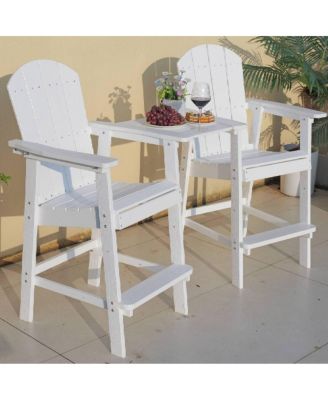  Outdoor HIPS Bar Chair Set for Patio and Casual Gatherings