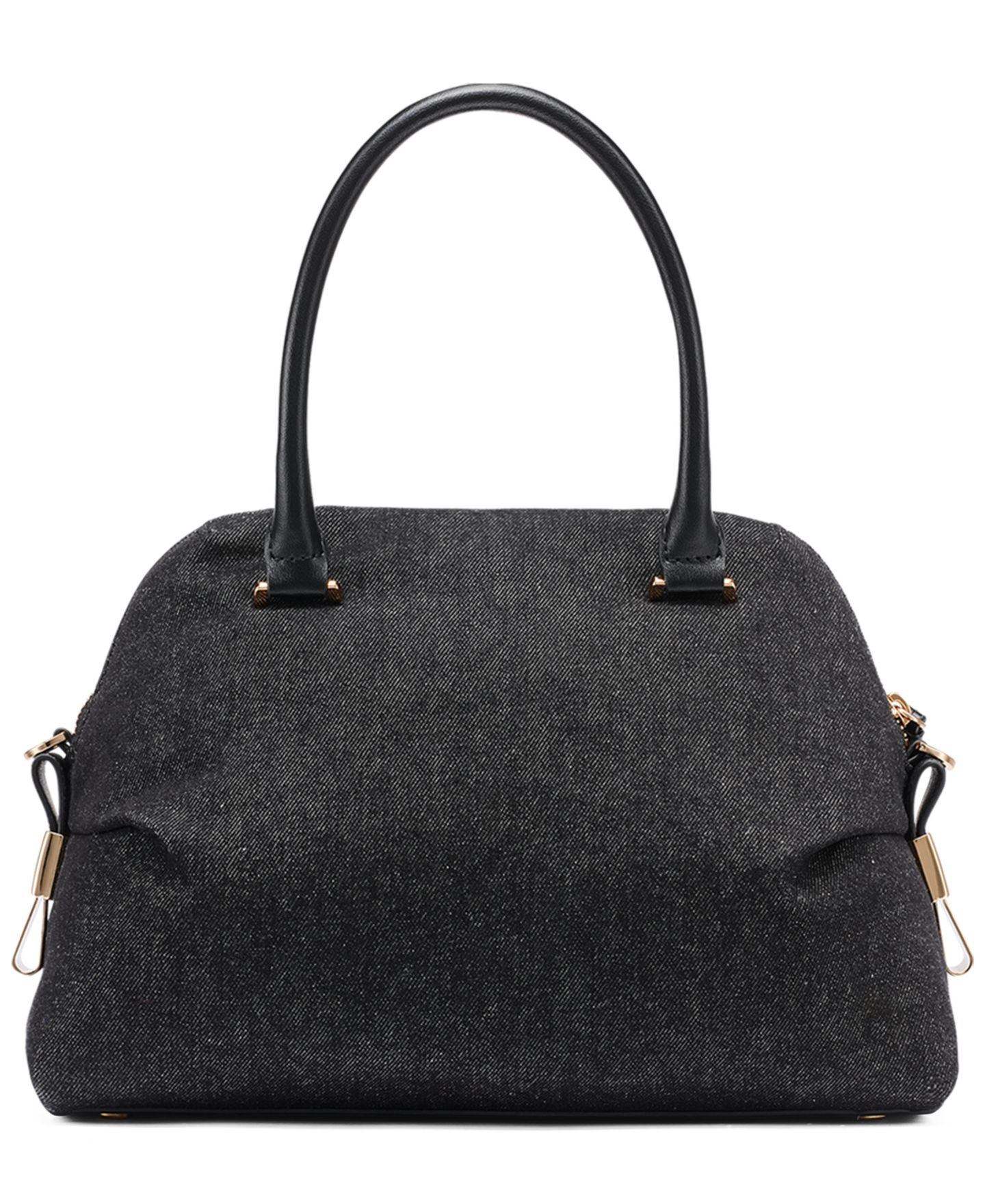 Женская сумка KARL LAGERFELD PARIS Charlaine Medium Satchel Handbag, цвет: Чёрный джинсовый — фото 2