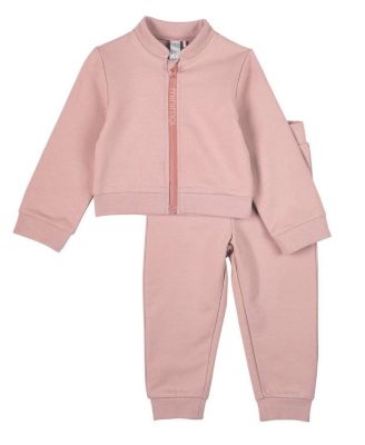 Little Girls 2 Piece Kids Cotton Rich Full Zip Jacket and Pants Set