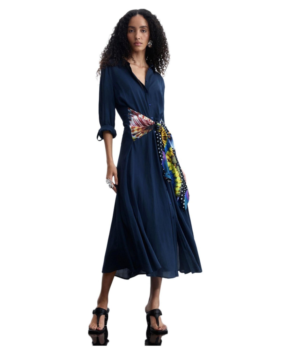 Women's Midi Shirt Dress