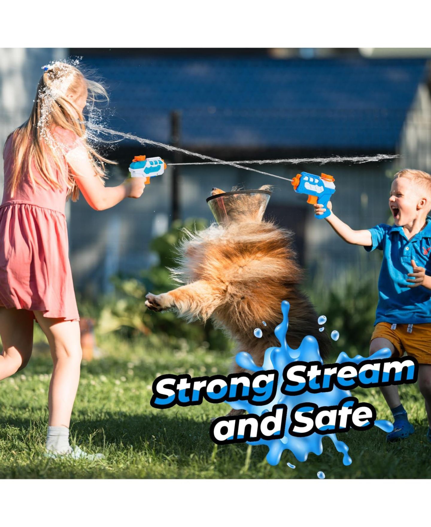 Детские игрушки GNUADZ Long-Range Water Squirt Gun, 4-Pack, Ages 3+, цвет: Красный синий зелёный — фото 4