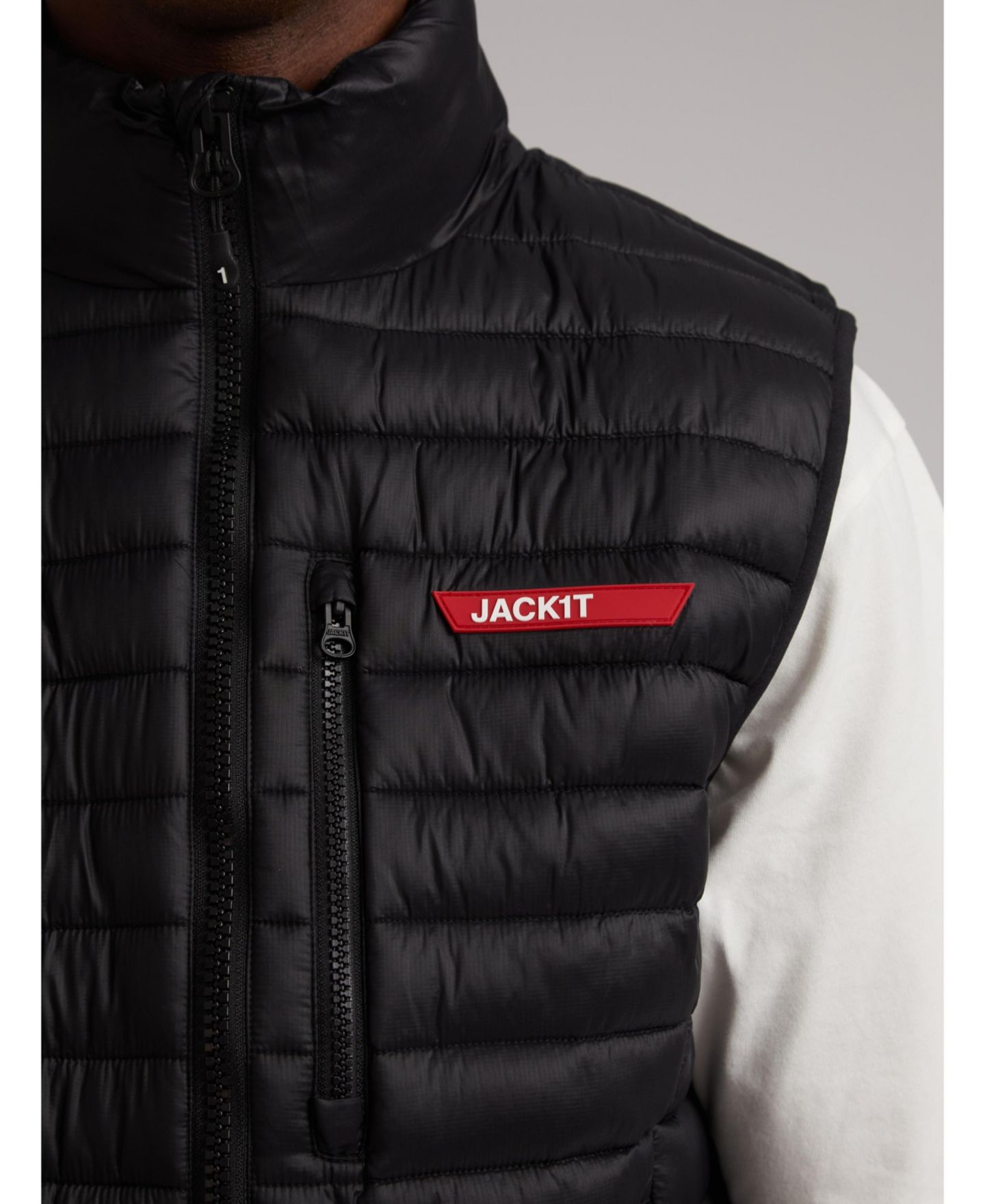 Мужской жилет JACK1T Satell1Te с высоким воротом, без рукавов, цвет: Чёрный — фото 6