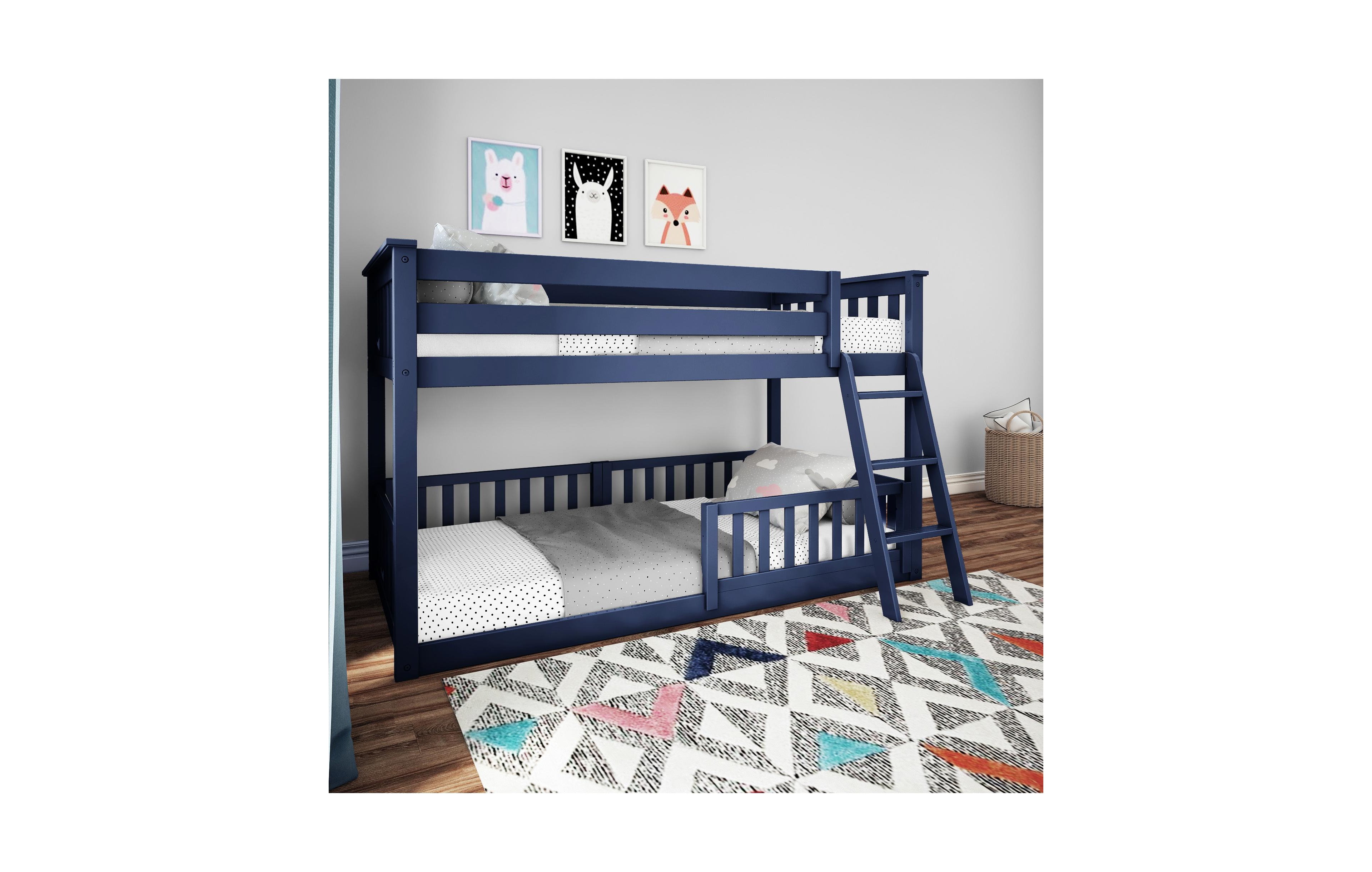 Max & Lily Twin over Low Bunk with Single Guard Rail
