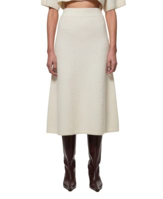 Women's Alpaca Wool Fluffy Full Knit Skirt