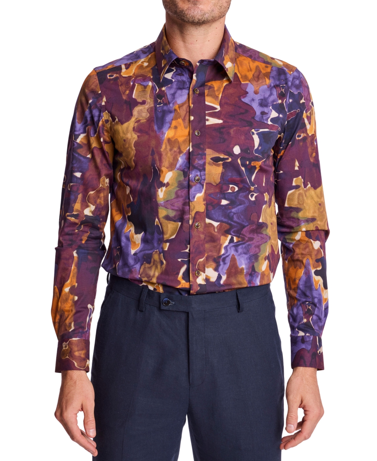 Paisley & Gray Men's Parker Pointed collar Button-Up shirt
