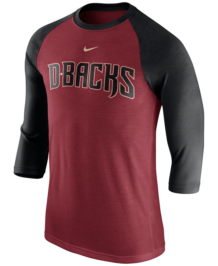 Nike Arizona Diamondbacks Wordmark Raglan T-Shirt - Macy's