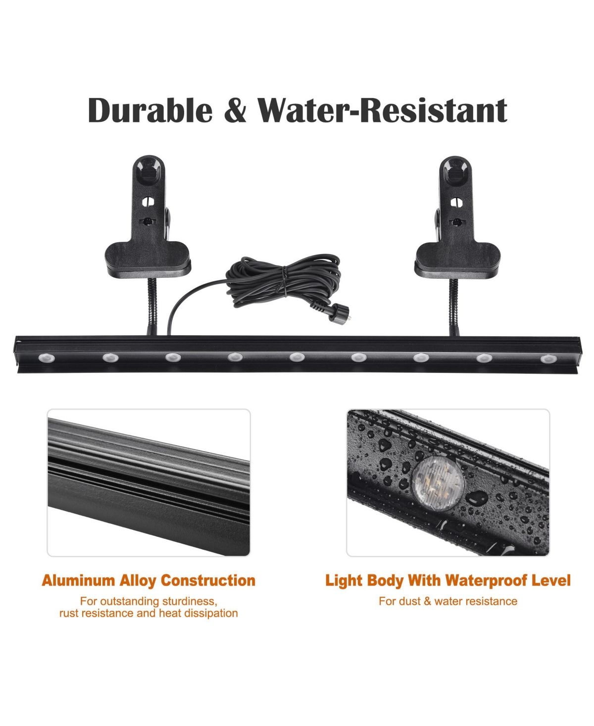 Yescom Instahibit Adjustable Led Light for Retractable Banner Stand Trade Show 2 Packs