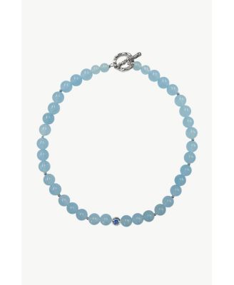 Isla Aquamarine Bead Choker Necklace