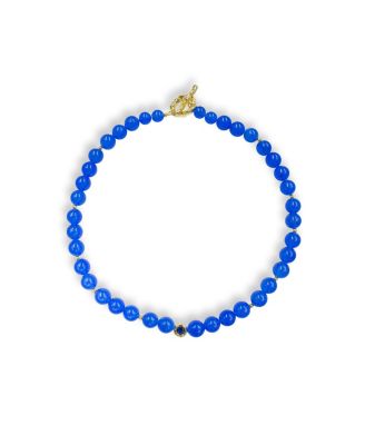 Tia Royal Blue Chalcedony Choker Necklace