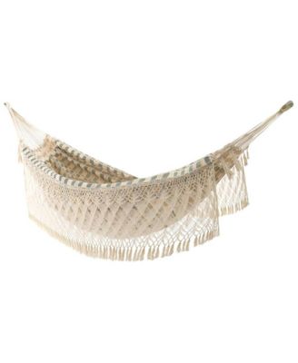 Authentic Brazilian Cotton Hammock, Outdoor Hanging Daybed, Honey Island