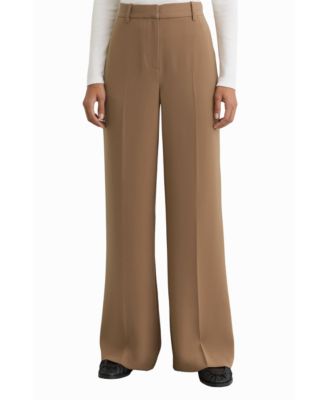 Women's Wide-Leg Tailored Trousers