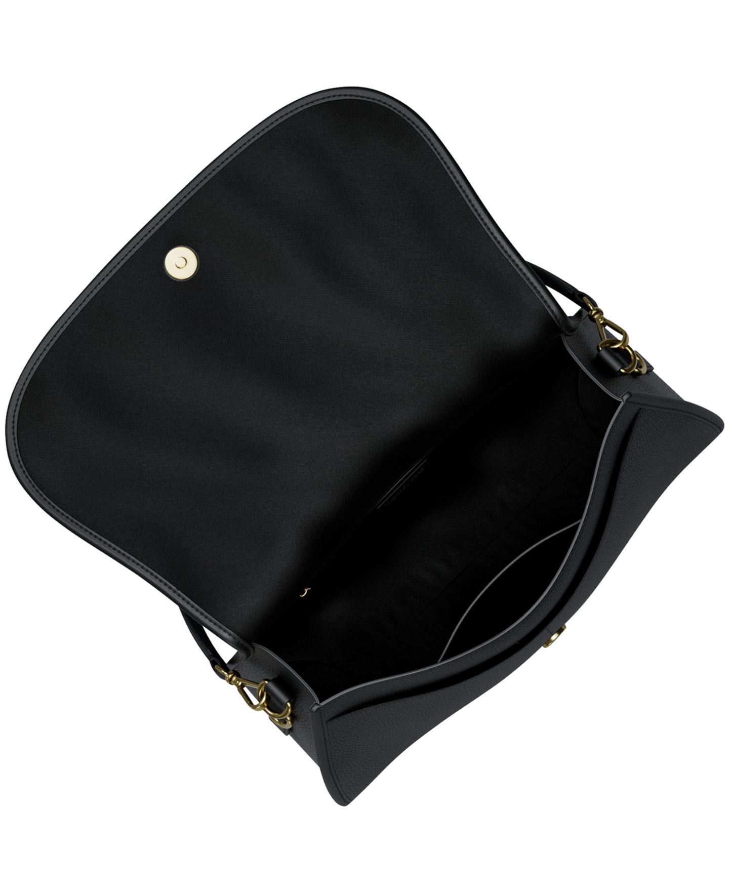 Женская сумка Michael Kors Medium Convertible Messenger Handbag, цвет: Чёрный — фото 5