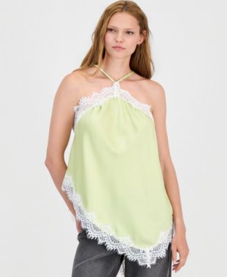 Women's Asymmetrical Satin Top