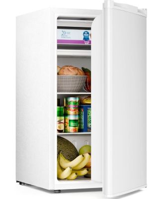 3.2 Cubic Feet. Mini Fridge, Quiet Compact Cooler with Freezer