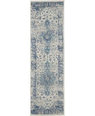 Tranquil TRA06 2'3" x 7'3" Runner Rug