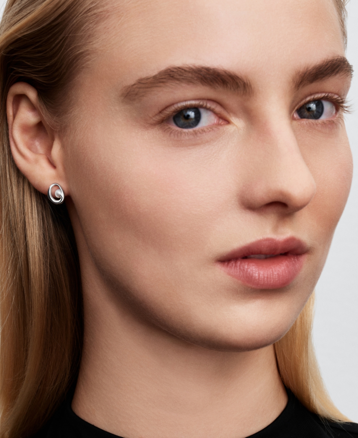 Pandora Oval Treated Freshwater Cultured Imitation Pearl Stud Earrings