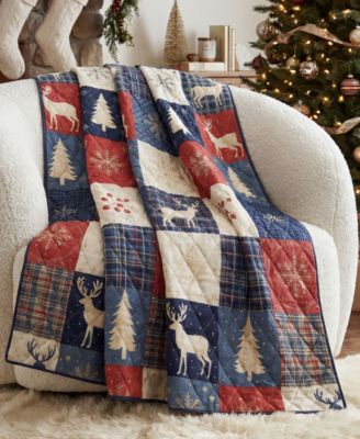 Noel Patch Reversible Throw, 50" x 60"