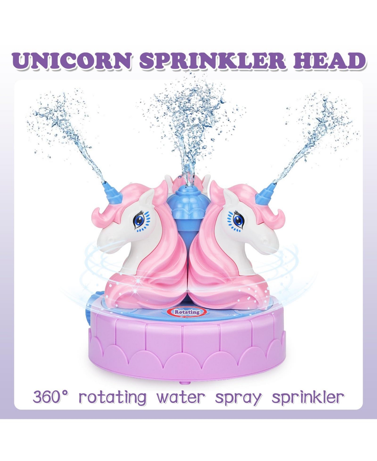 Gnuadz Sprinkler Outdoor Water Toys Backyard Spinning Garden Hose Splashing Fun Kids Gifts