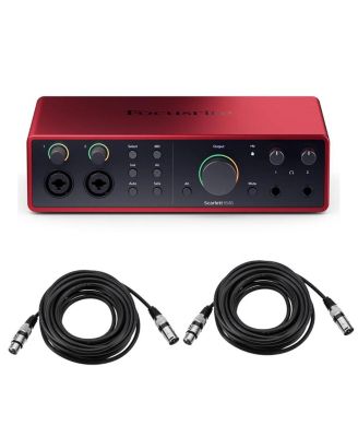 Scarlett 16i16 4th Gen USB Audio Interface with Software Suite and XLR Cable