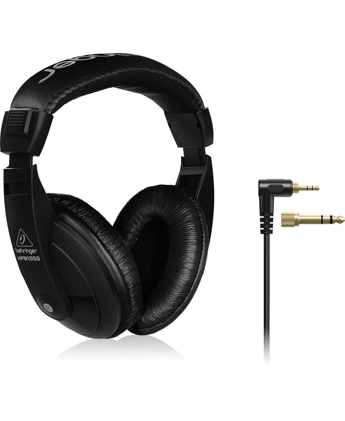 Behringer HPM1000 Closed Back Multi Purpose Stereo Headphones, Bundle with Desktop Headphone Stand
