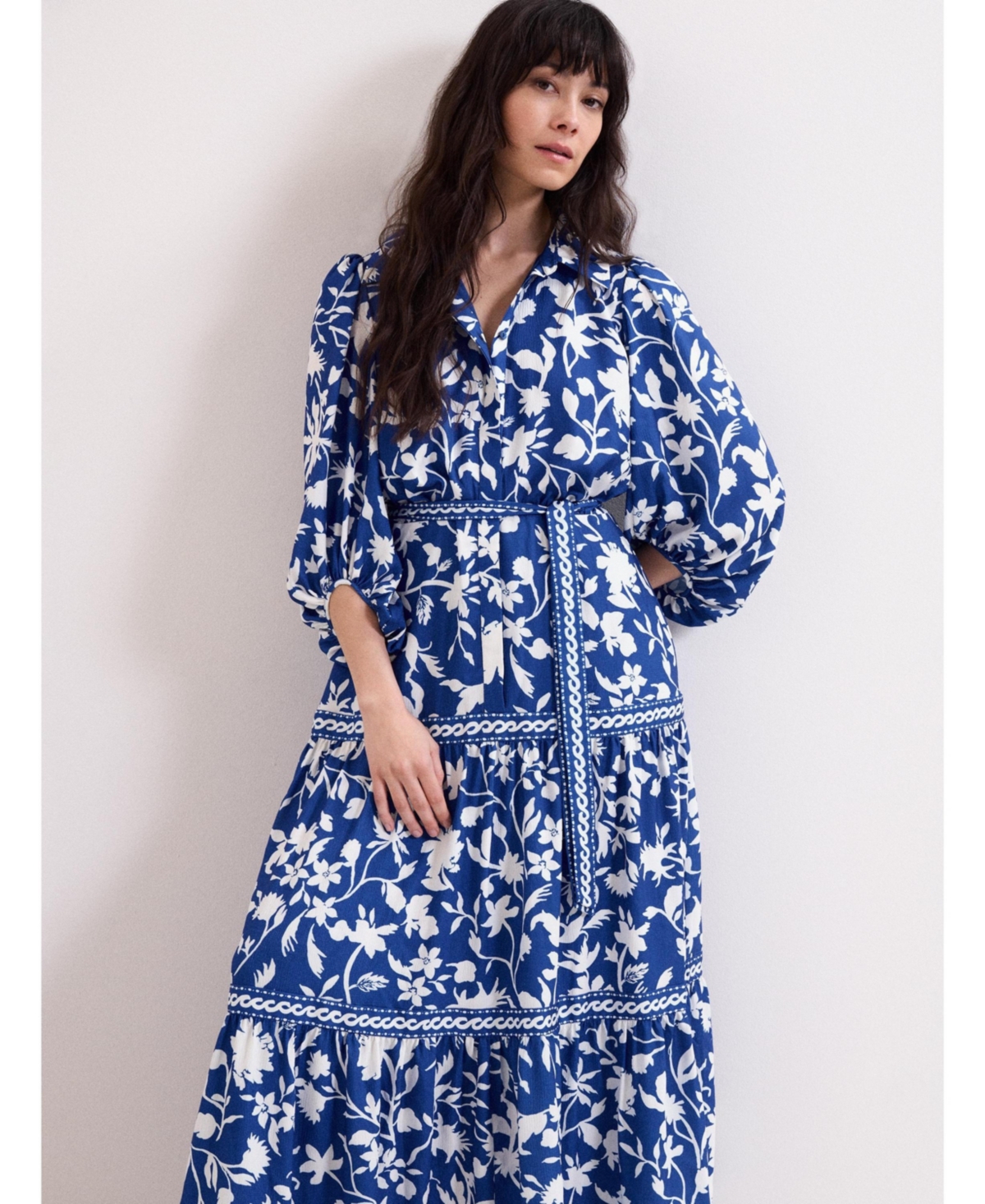 Phase Eight Women's Floral Print Shirt Dress