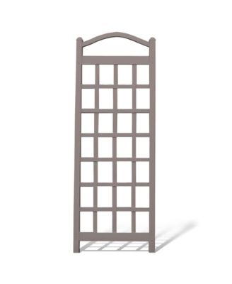 Dura-Trel Cambridge 28 x 75 Inch PVC Vinyl Outdoor Garden Patio Trellis, Mocha