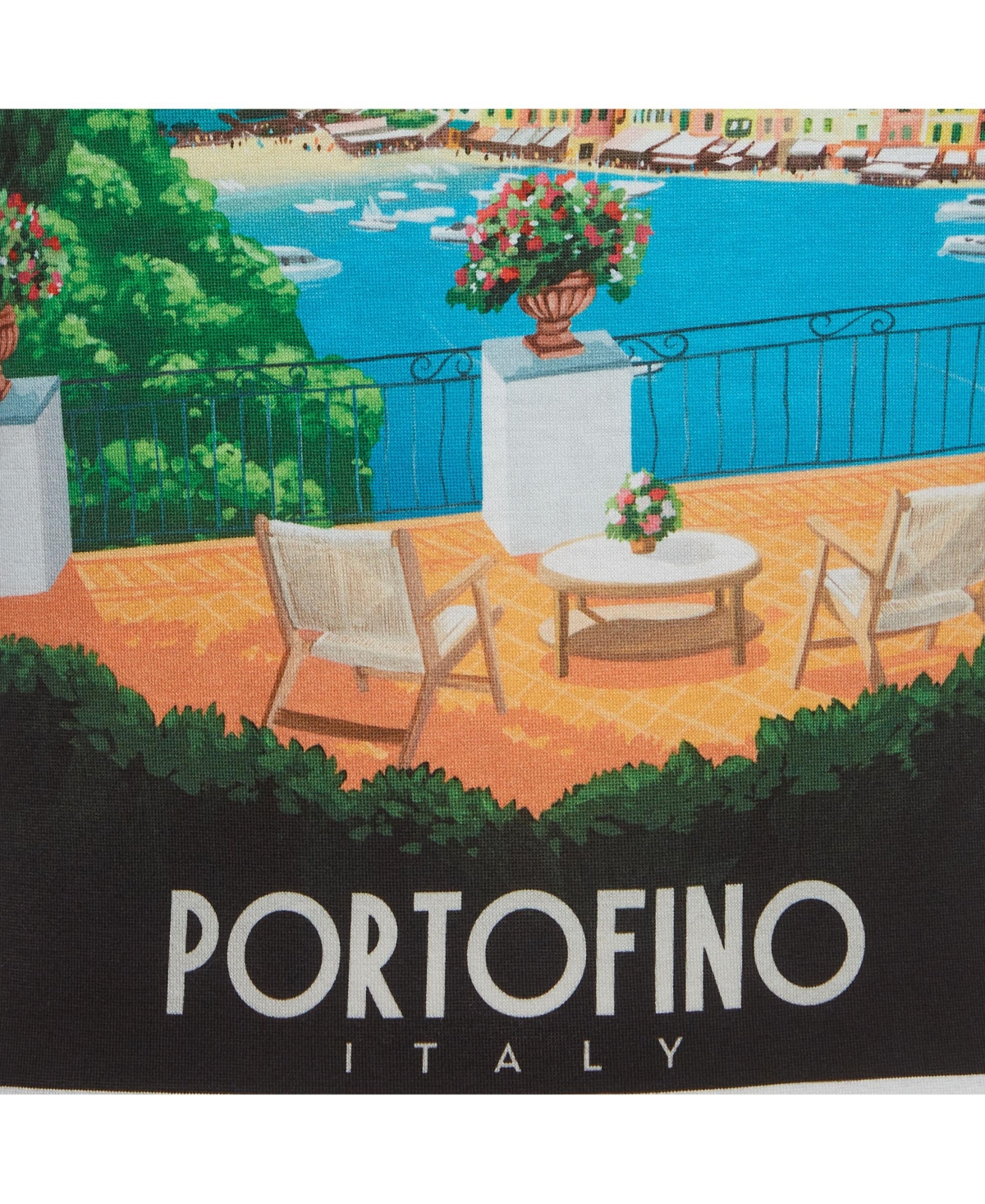 Pre-Owned Dolce & Gabbana Women's Portofino Print Jersey T-Shirt