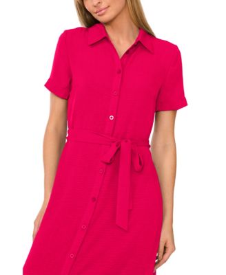 Women's Pink Shirt Midi Dresses | Macy's