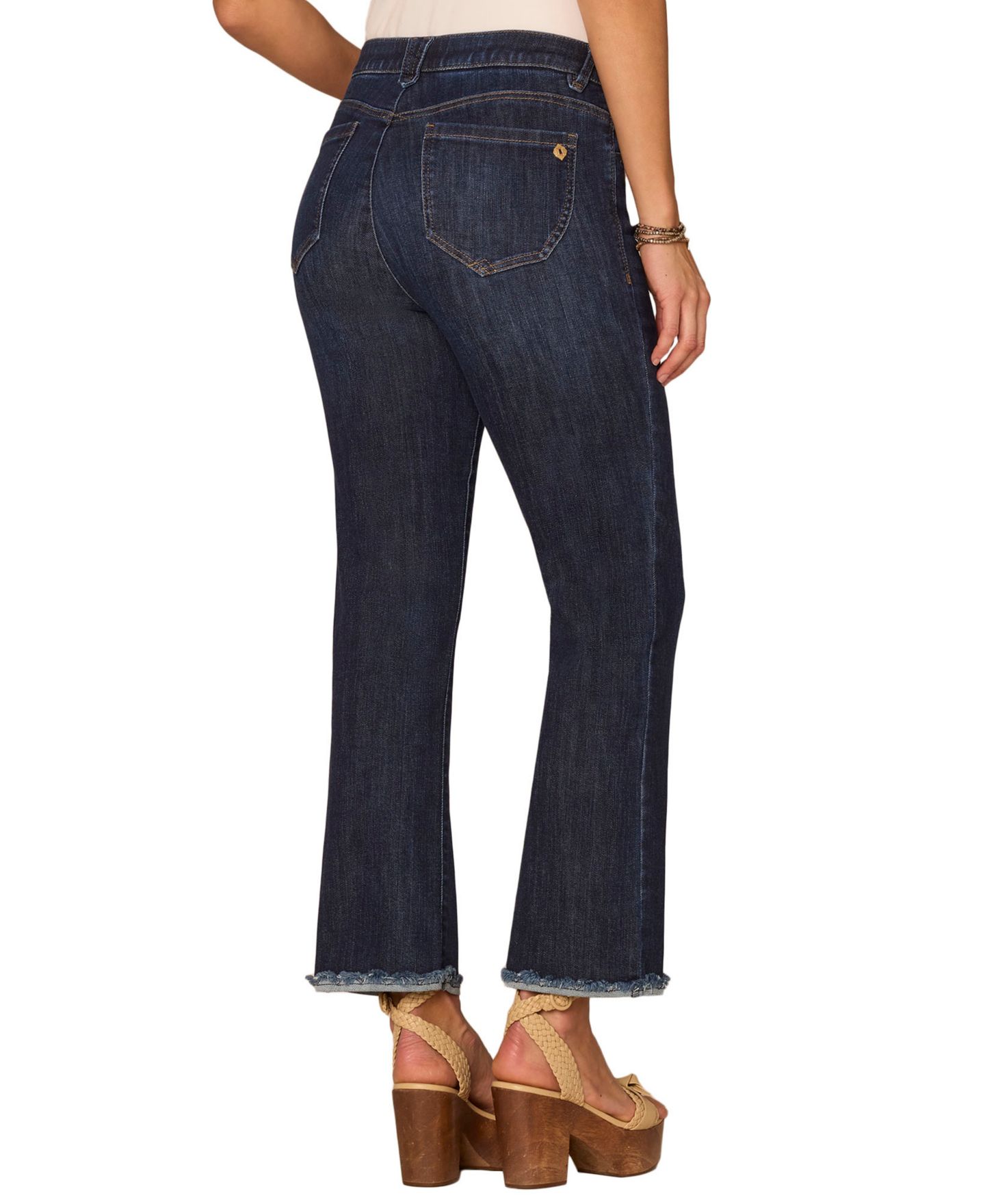 Женские джинсы Democracy Petite Itty Bitty High-Rise Cropped, цвет: Индиго — фото 3