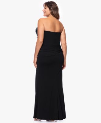 black off shoulder maxi dress Waves Maxi Dress in Black | Off The Shoulder Cotton Maxi Dress main image 1