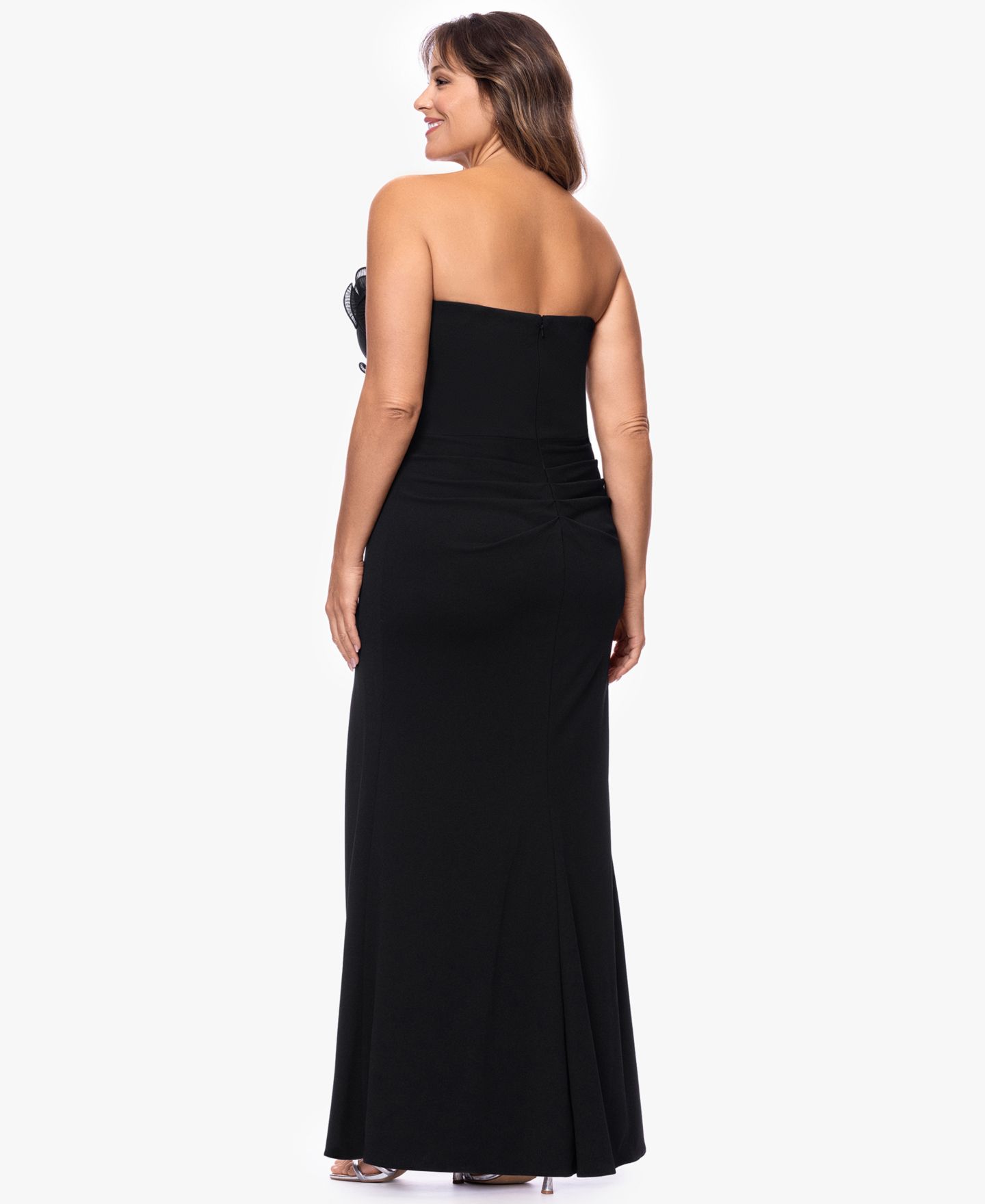 Женские платья XSCAPE Strapless Gown, цвет: Чёрный — фото 4